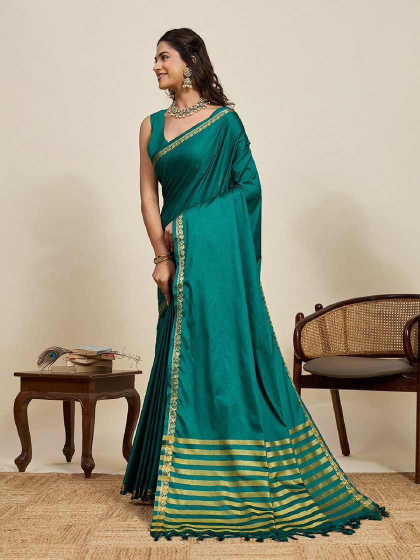 Maahi 222 Casual Wear Zari Weaving Worked Banarasi Silk Saree with Un Stitched blouse