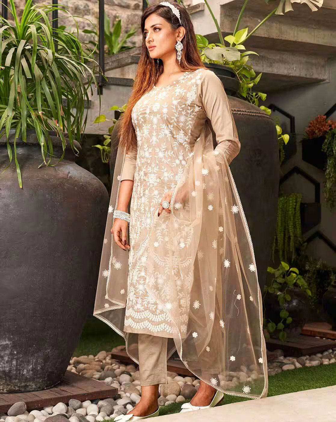Navya Kurti 253 Party Wear Embroidery Worked Silk Blend Kurti with Bottom and Dupatta