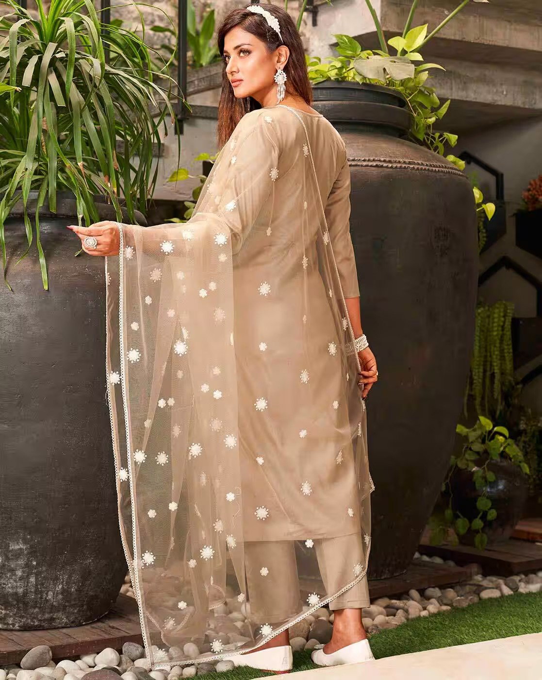 Navya Kurti 253 Party Wear Embroidery Worked Silk Blend Kurti with Bottom and Dupatta