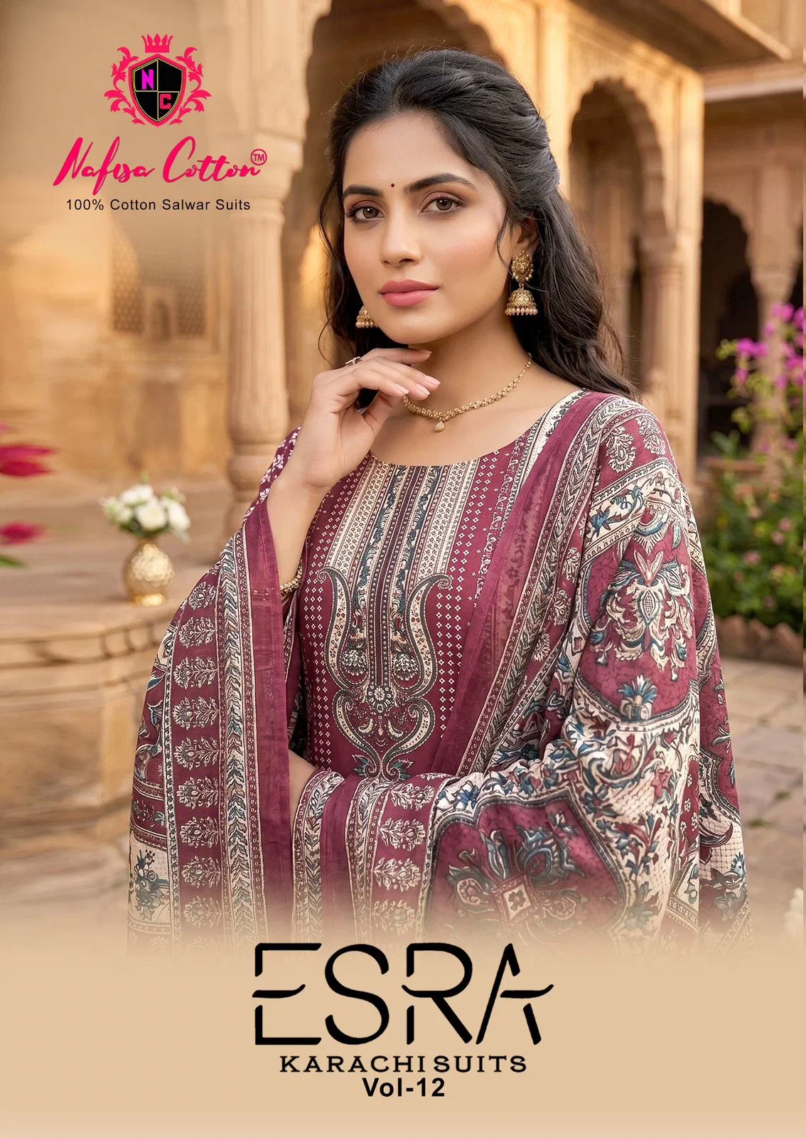 Nafisa Cotton Esra Vol 12 Cotton Printed Karachi Dress Material Collection
