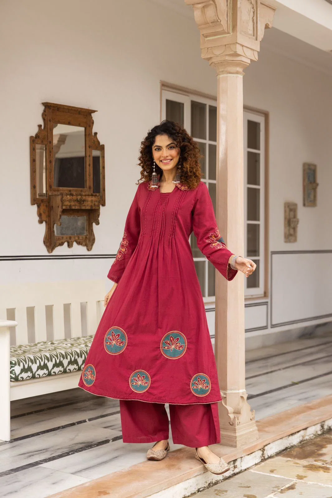 Naisha K 981 Embroidered Kurti With Bottom Collection