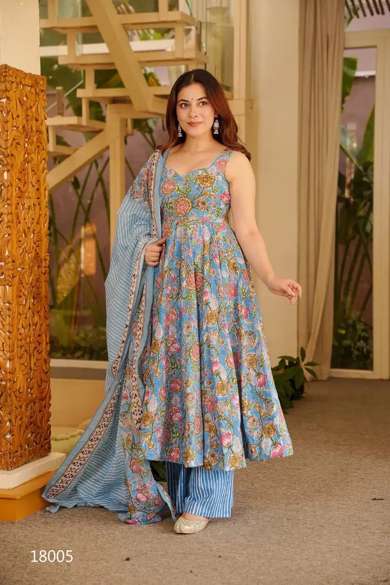 Clora Vol 18 Muslin Digital Printed Kurti With Bottom Dupatta