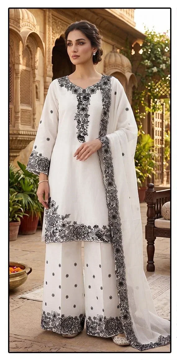 Hoor Tex 638 Jimmy Choo Embroidered Salwar Kameez