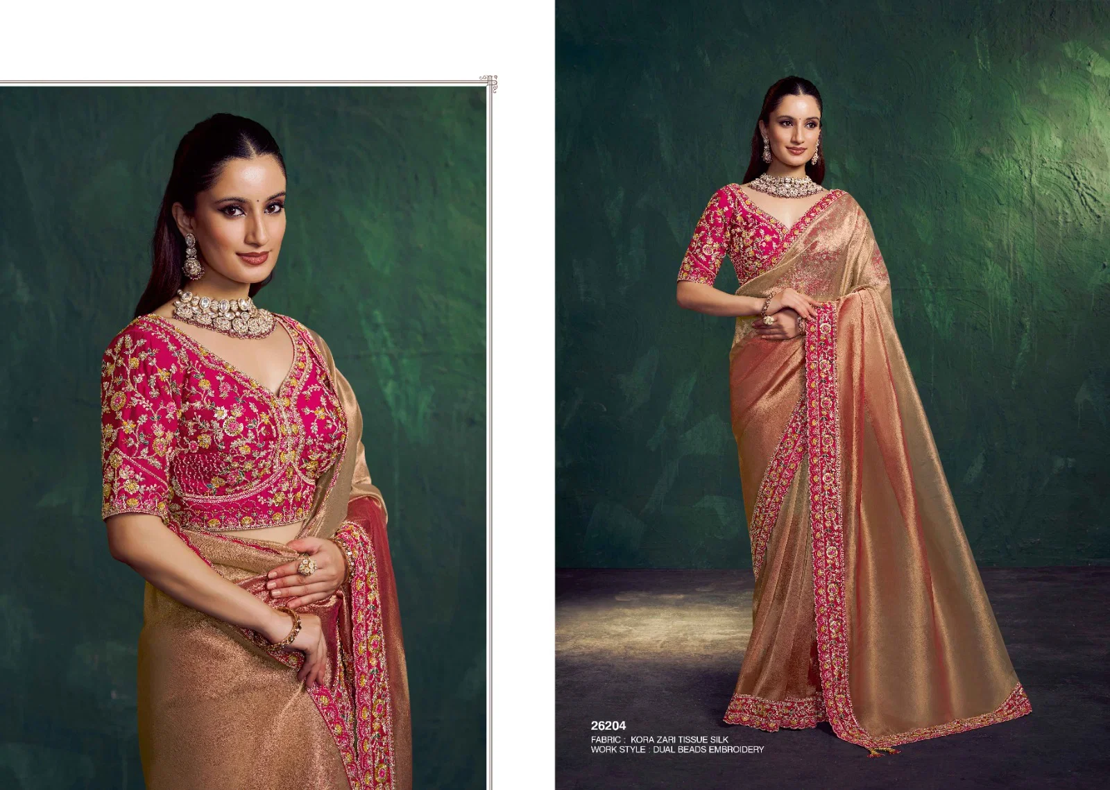 Mahotsav Mohmanthan 26200 Mohini Tissue Silk Saree Collection
