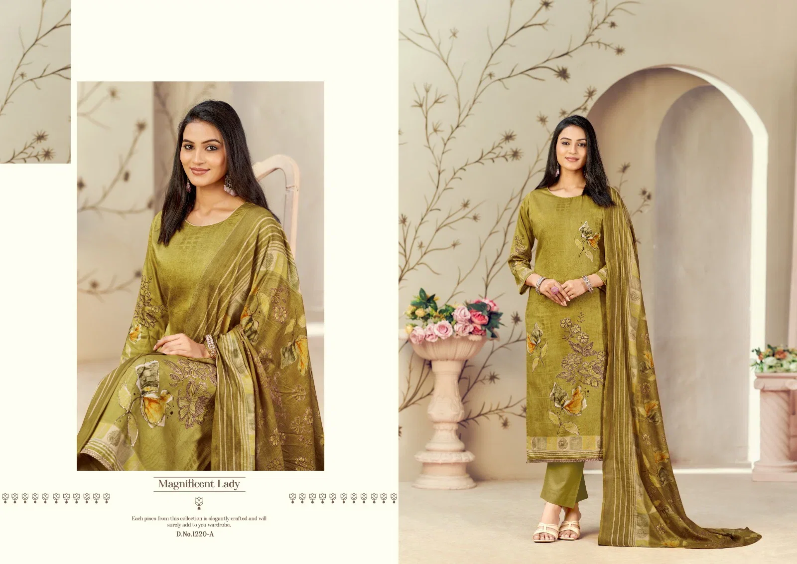 Radhika Azara Kayka 1220 A To D Zam Cottom Designer Printed Dress Materials