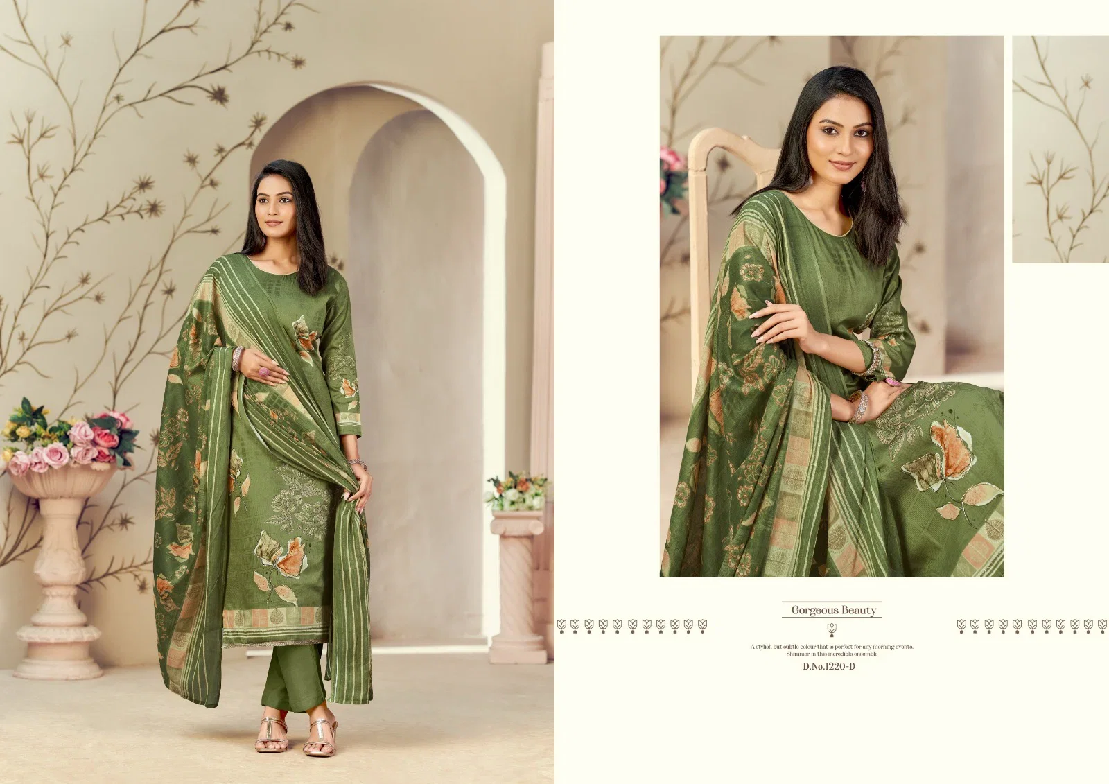 Radhika Azara Kayka 1220 A To D Zam Cottom Designer Printed Dress Materials