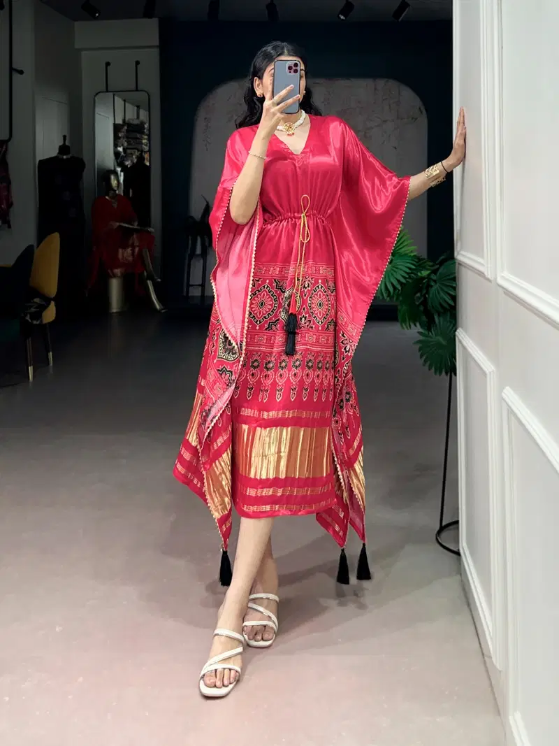 Taraa L 3003 Pure Gaji Silk Digital Printed Kaftan Collection