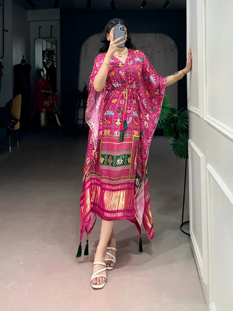Taraa L 3003 Pure Gaji Silk Digital Printed Kaftan Collection
