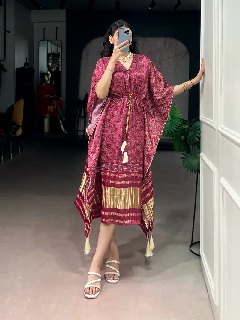 Taraa L 3003 Pure Gaji Silk Digital Printed Kaftan Collection