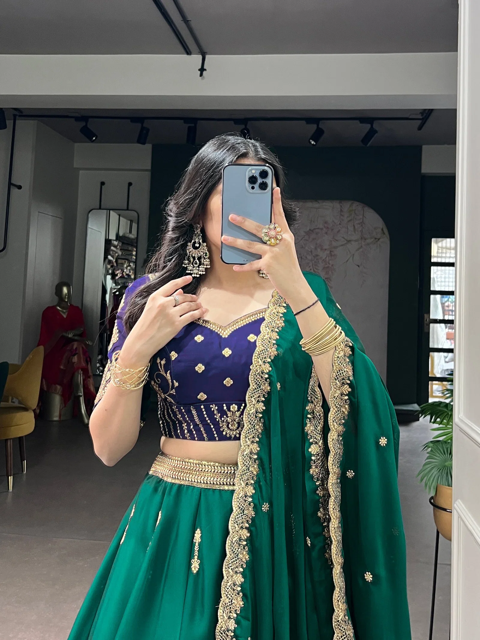 Taraa L 1351 Rangoli Silk Thread Embroidered Lehenga Choli