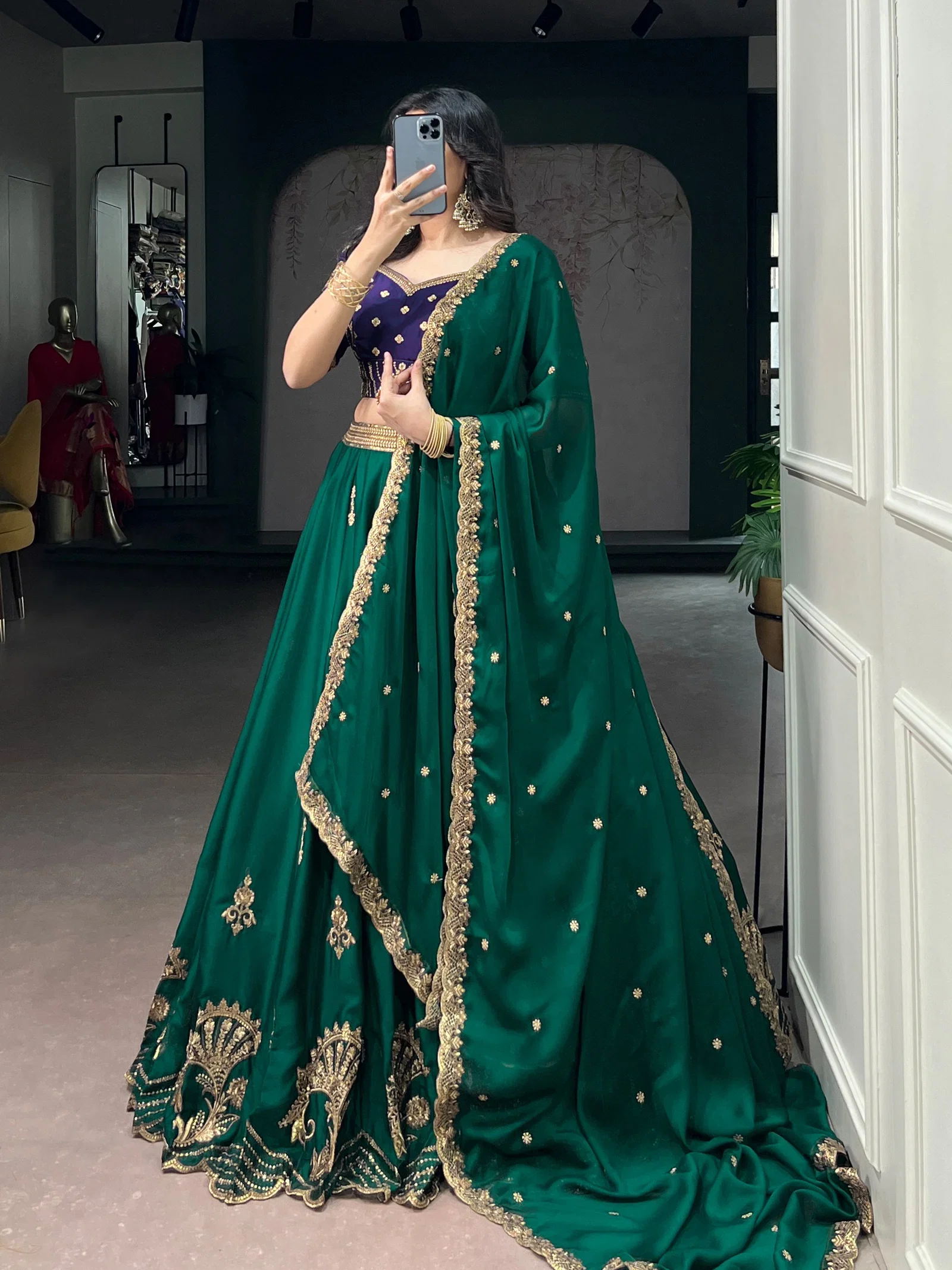 Taraa L 1351 Rangoli Silk Thread Embroidered Lehenga Choli