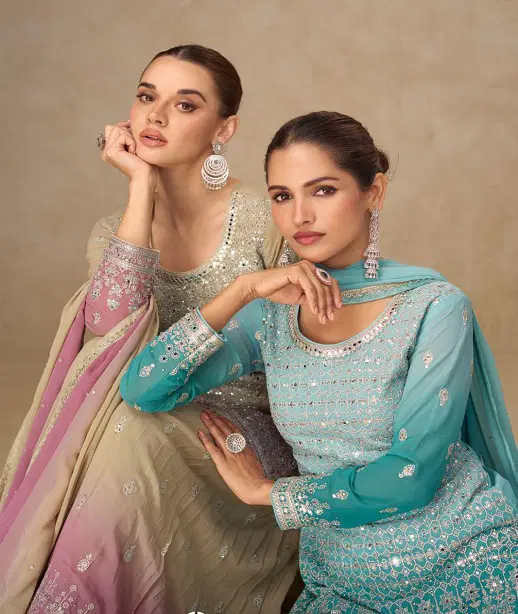 Shivani Hit 7668 Real Georgette Designer Salwar Kameez Collection