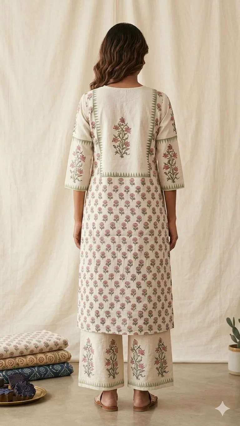 Naisha K 987 Cotton Flex Printed Kurti With Bottom Collection
