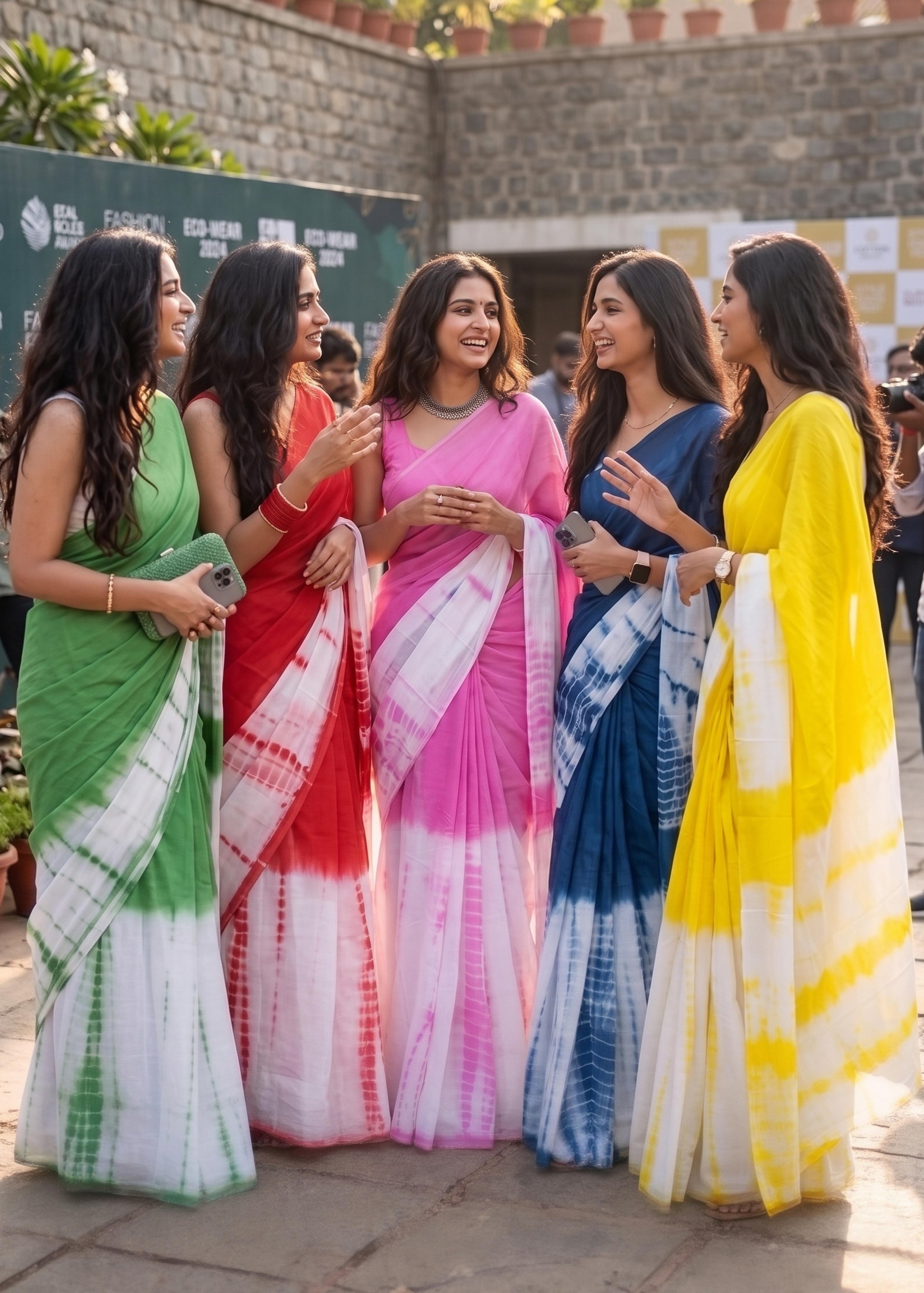 Sm Yami 113 Mal Cotton Hand Tie Die Saree