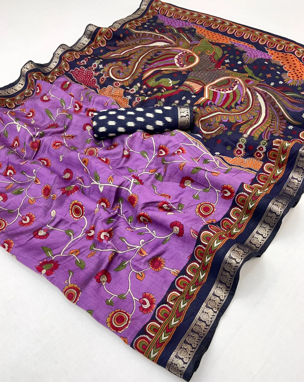 Kalamkari Vol 1 Pv Cotton Saree Collection
