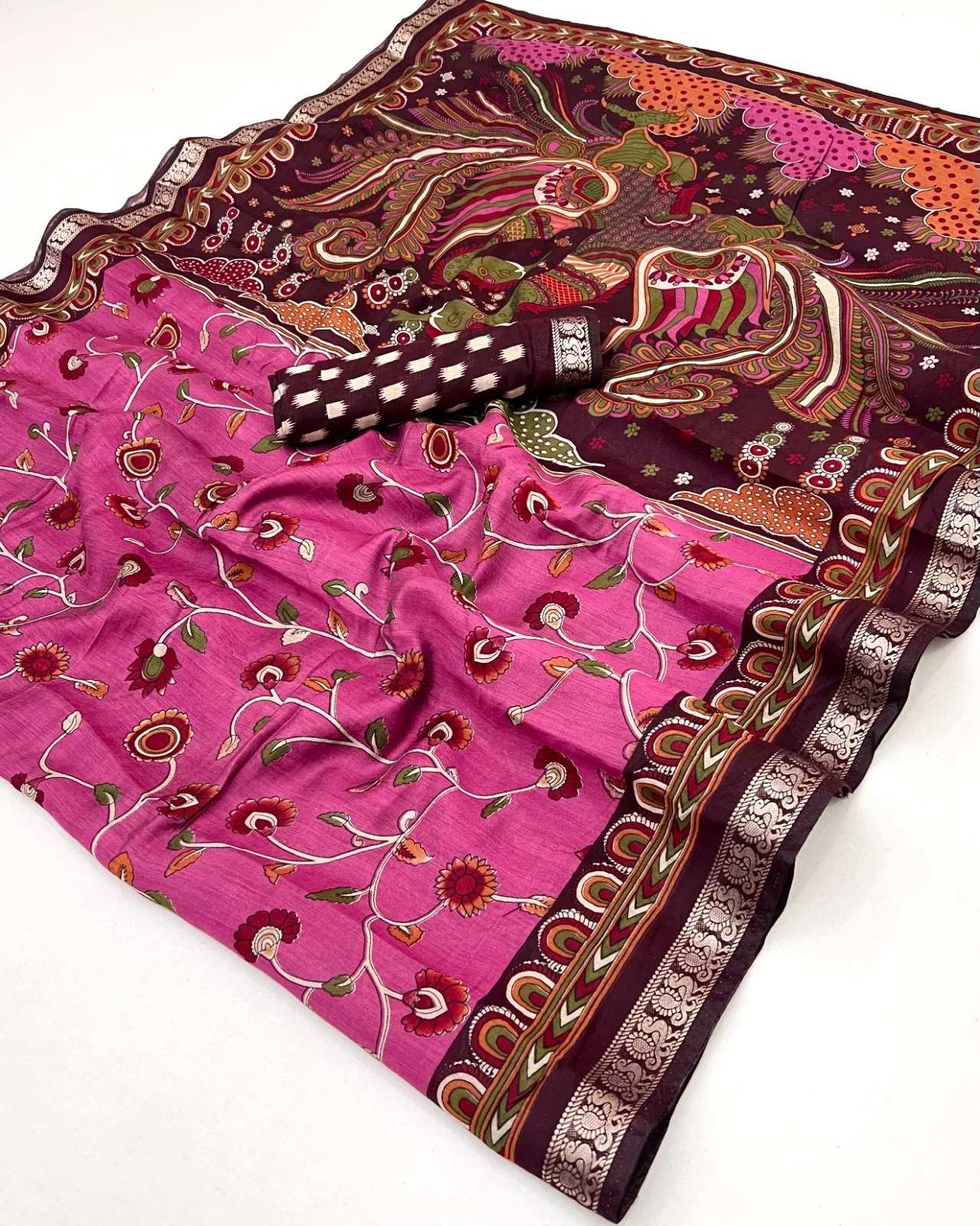 Kalamkari Vol 1 Pv Cotton Saree Collection
