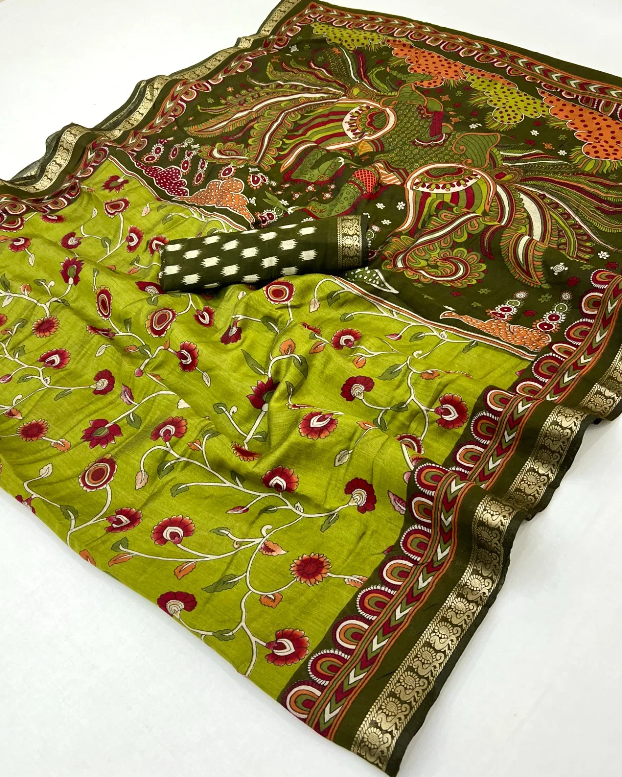 Kalamkari Vol 1 Pv Cotton Saree Collection