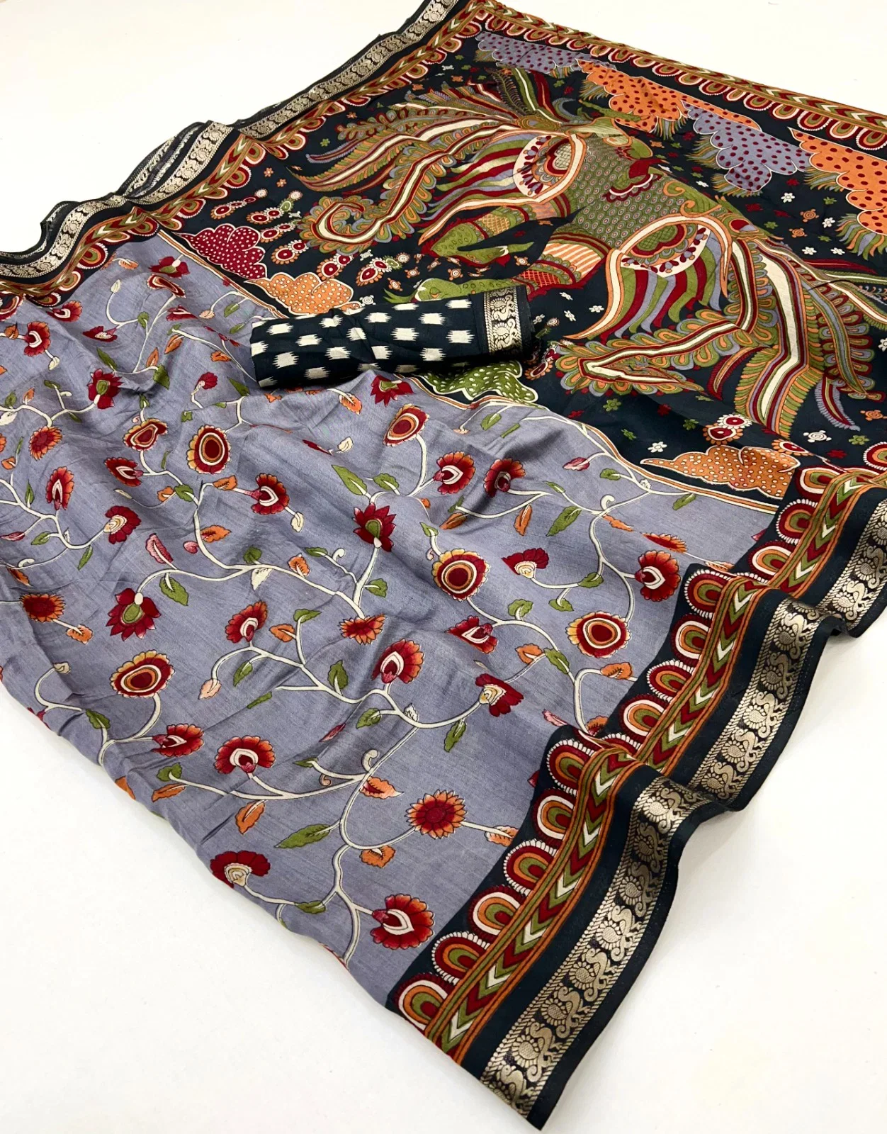 Kalamkari Vol 1 Pv Cotton Saree Collection