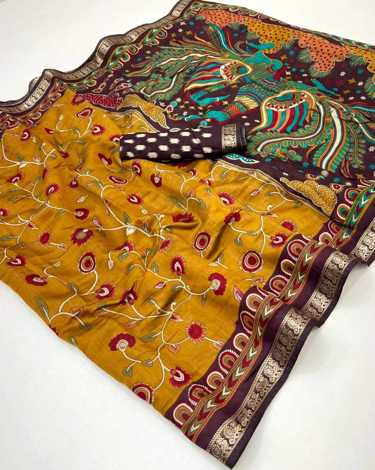 Kalamkari Vol 1 Pv Cotton Saree Collection