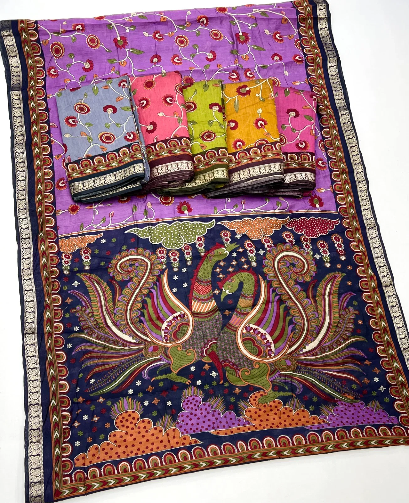 Kalamkari Vol 1 Pv Cotton Saree Collection
