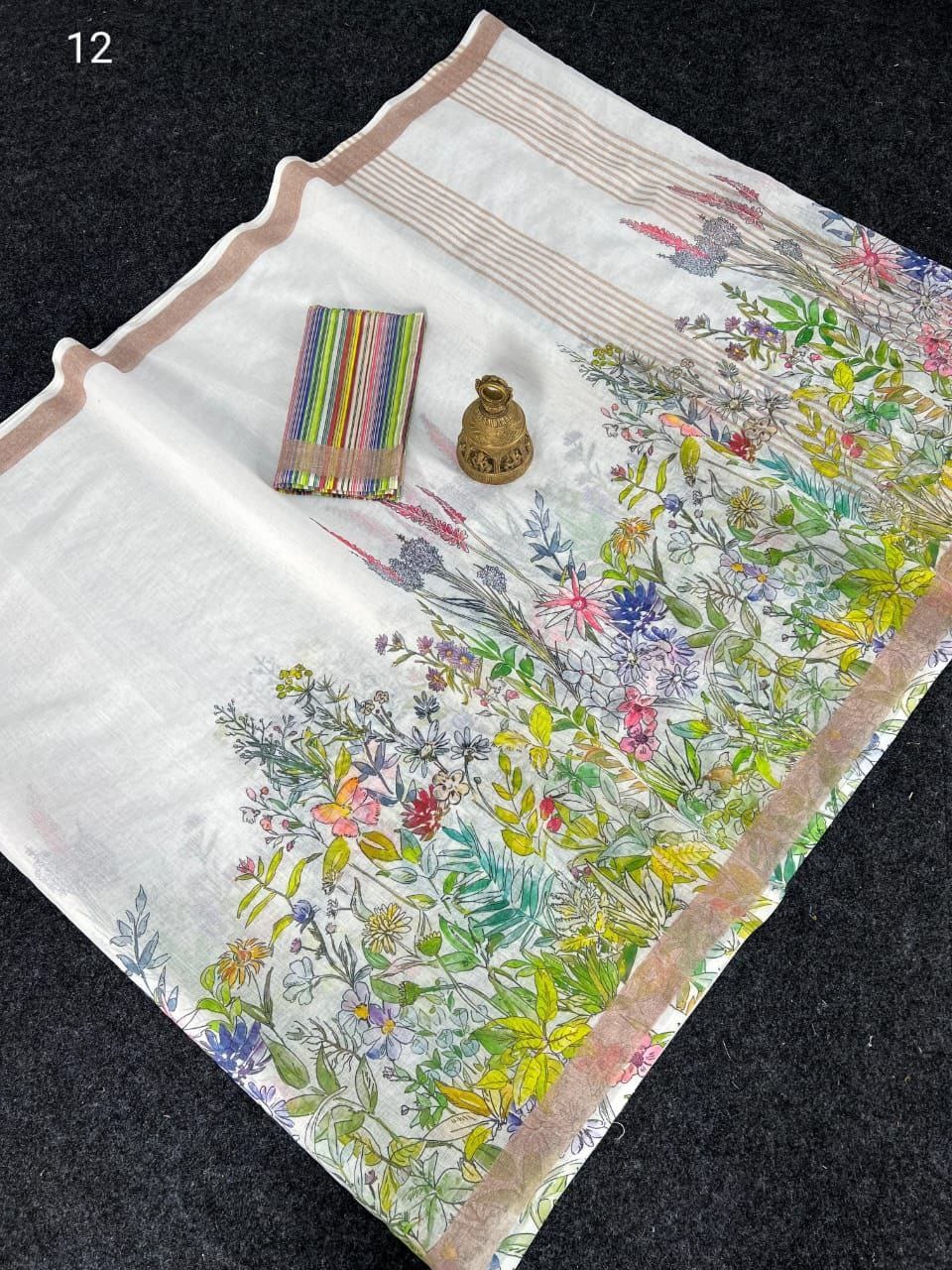 Scmg Fulwadi Linen Cotton Saree Collection