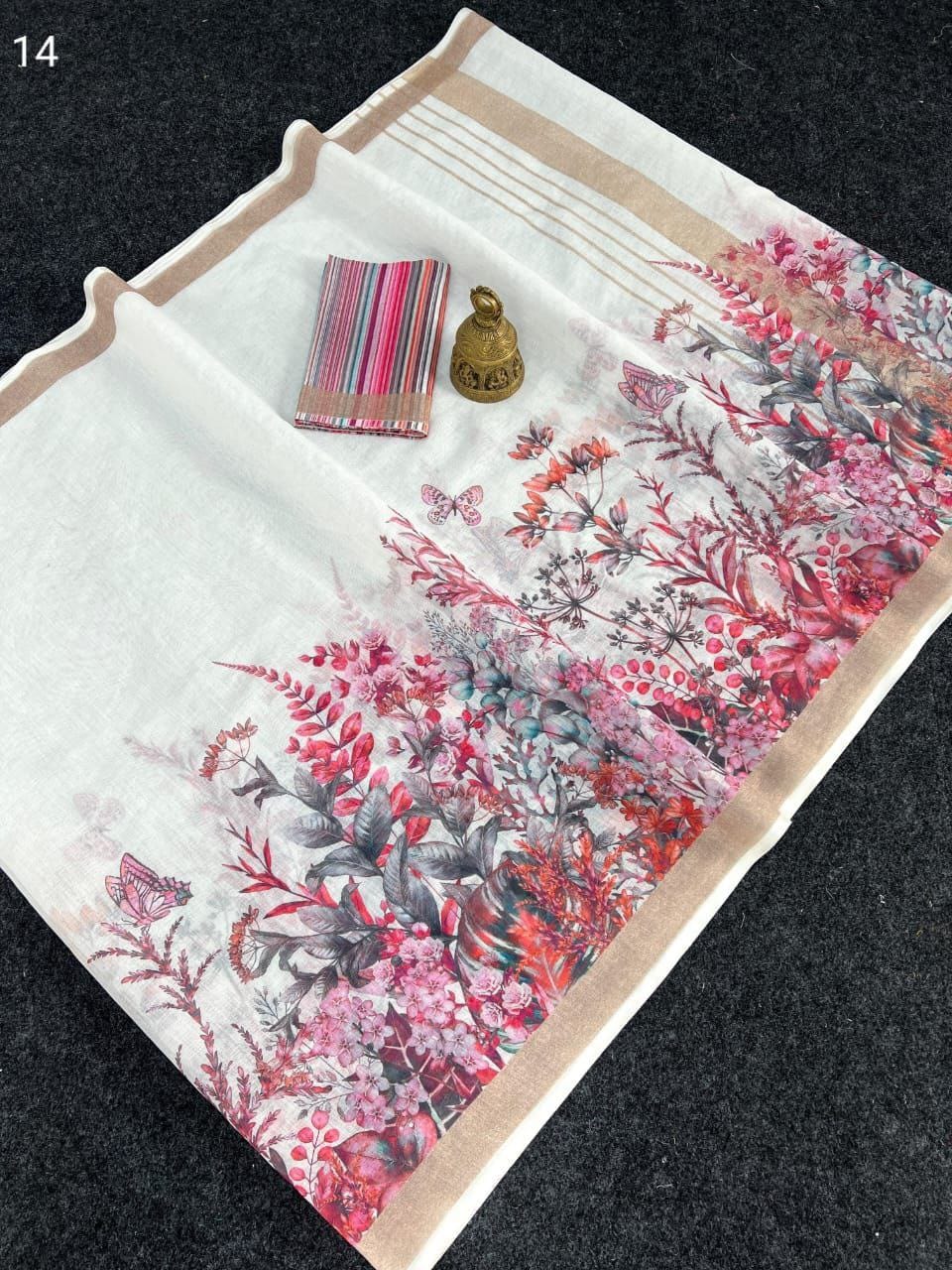 Scmg Fulwadi Linen Cotton Saree Collection
