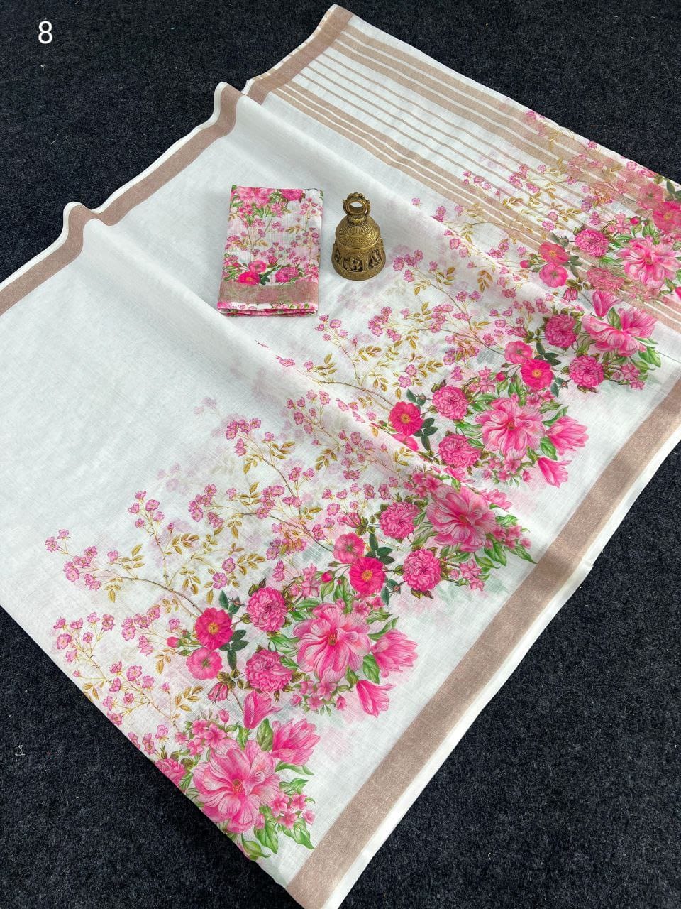 Scmg Fulwadi Linen Cotton Saree Collection