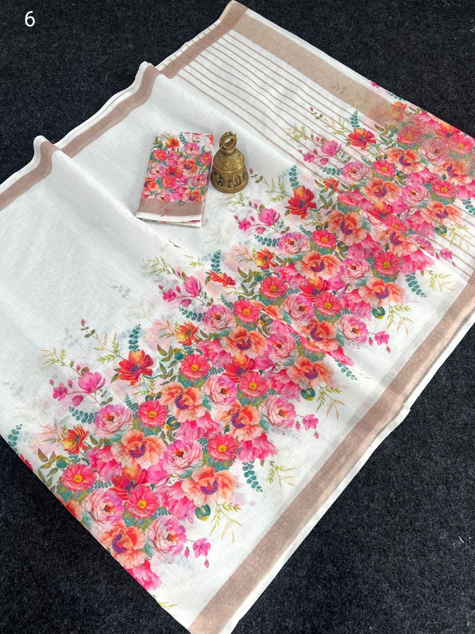 Scmg Fulwadi Linen Cotton Saree Collection