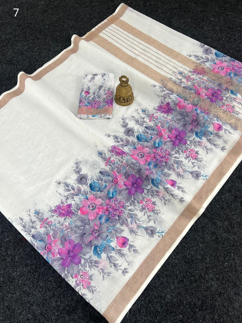 Scmg Fulwadi Linen Cotton Saree Collection