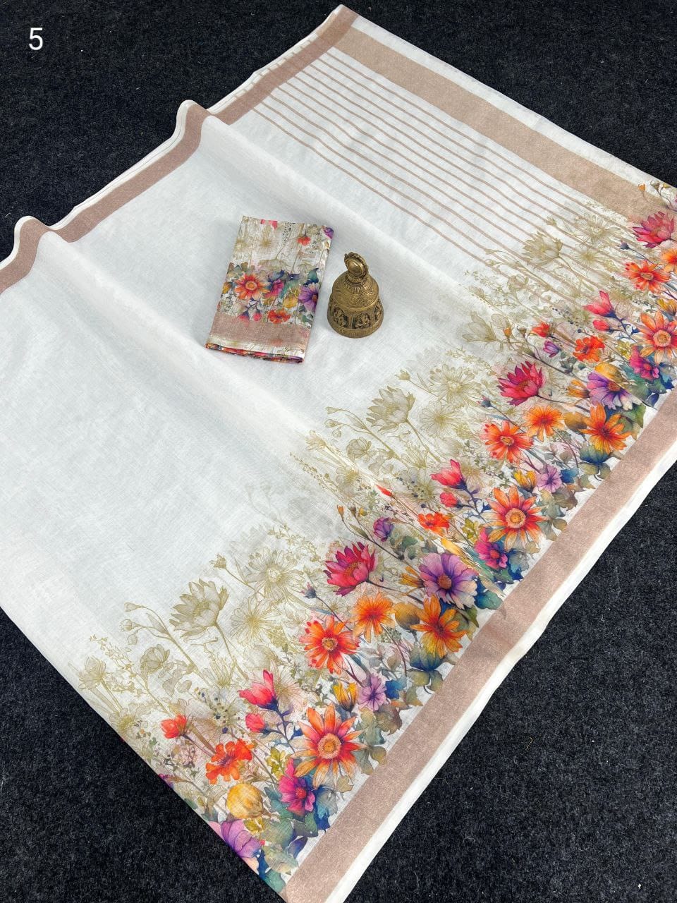 Scmg Fulwadi Linen Cotton Saree Collection