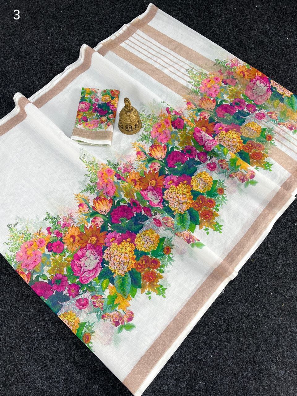 Scmg Fulwadi Linen Cotton Saree Collection
