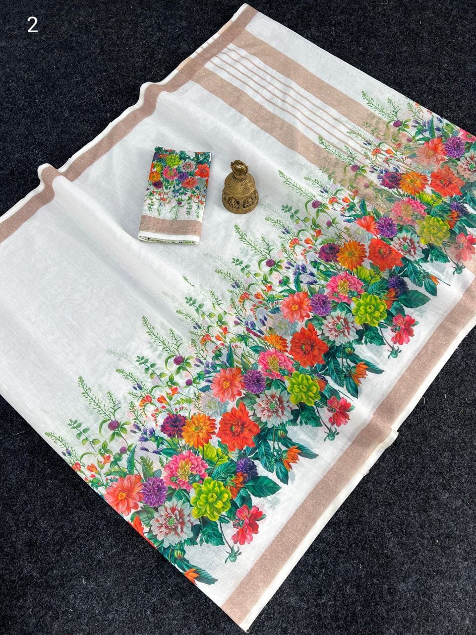Scmg Fulwadi Linen Cotton Saree Collection