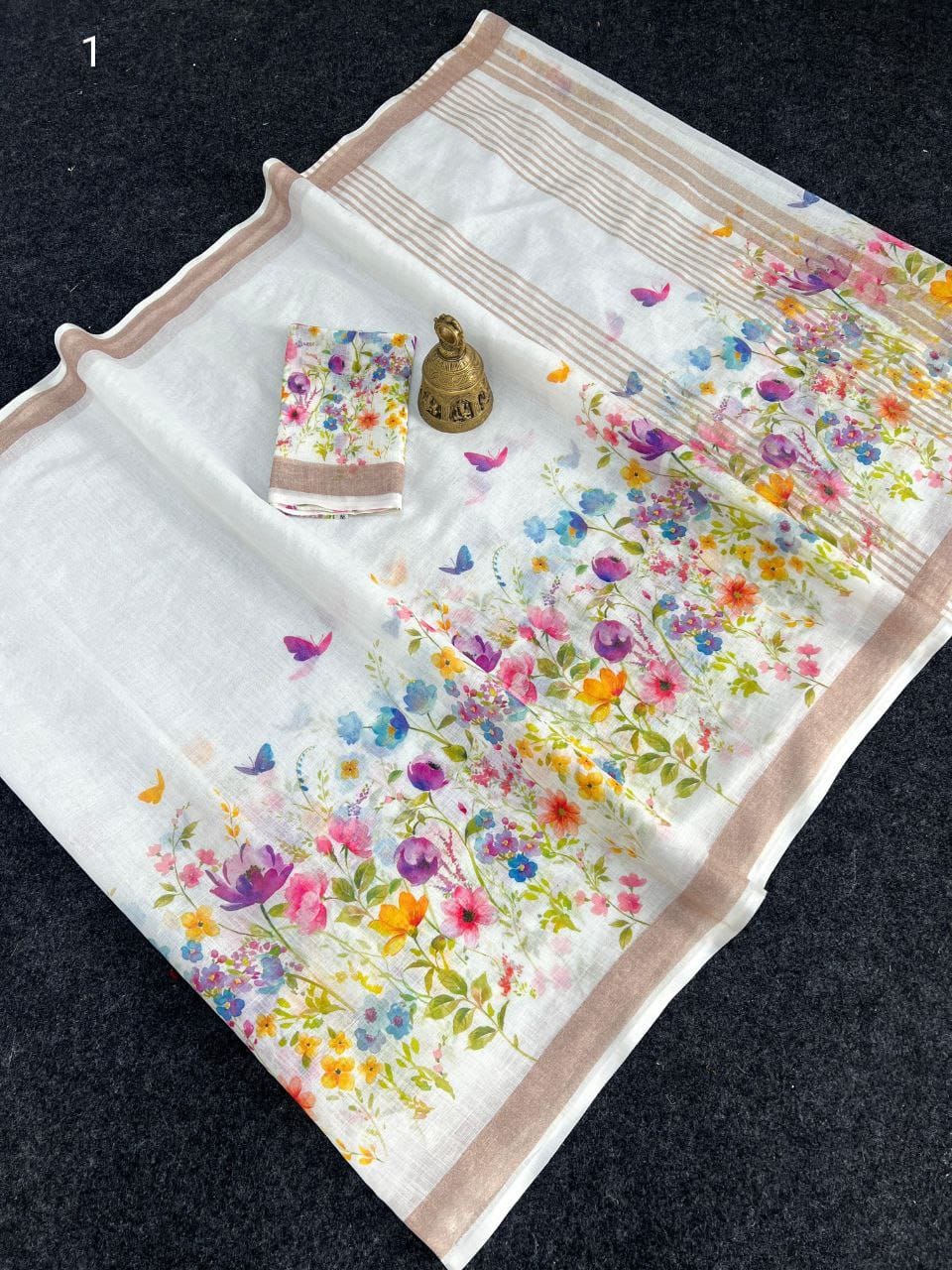 Scmg Fulwadi Linen Cotton Saree Collection