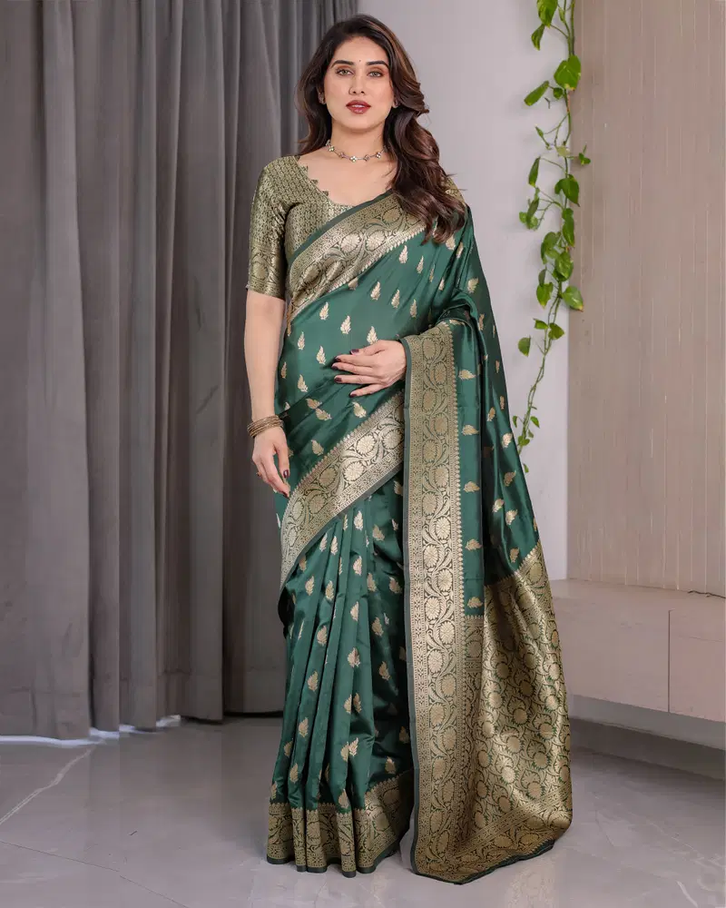 Sh Jcq 03 Lichi Silk Zari Woven Saree Collection
