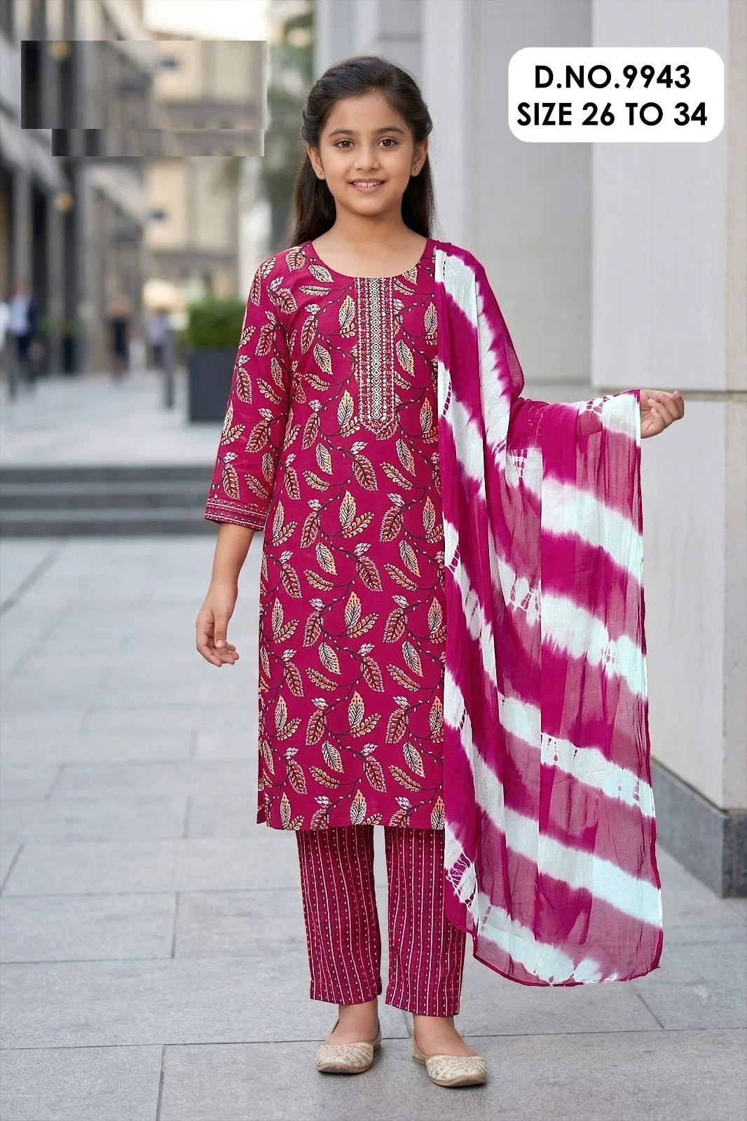 Saachi 9943 Capsule Printed Kids Wear Kurti With Pant Dupatta Collection