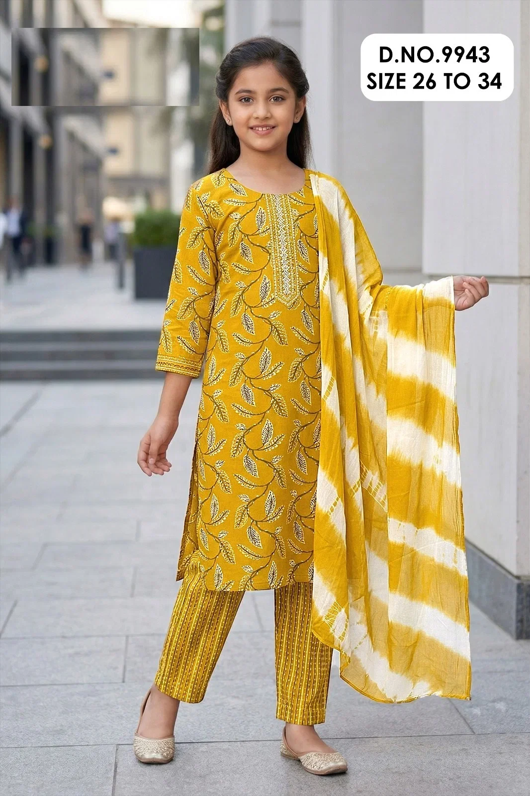Saachi 9943 Capsule Printed Kids Wear Kurti With Pant Dupatta Collection