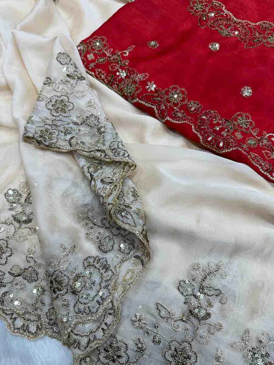 Kc 2129 Rangoli Silk Sequence Worked Designer Saree Collection