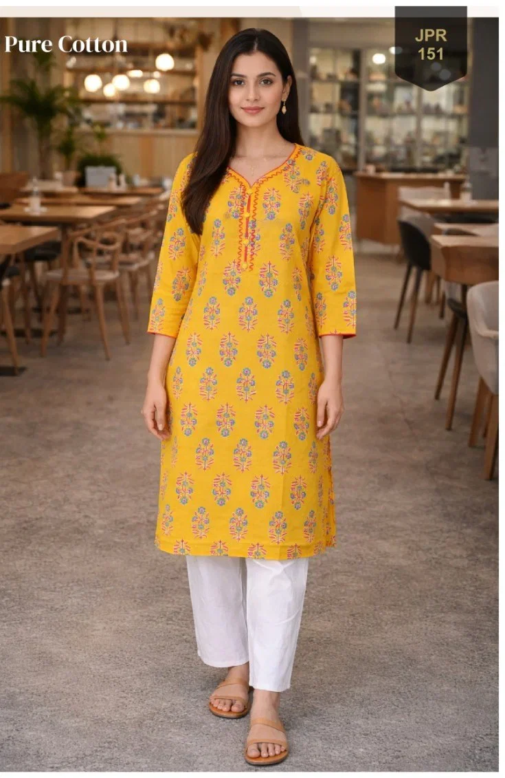 Trendy Khushi Cotton Jaipuri Printed Short Tops Collection