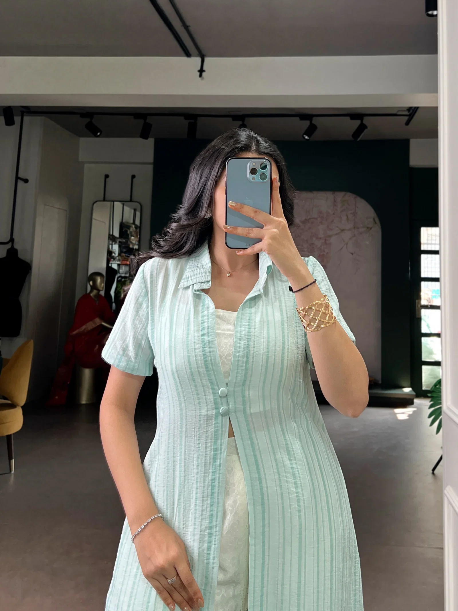 Taraa L 4701 Orchid Plain Western Wear Indo Fusion Set