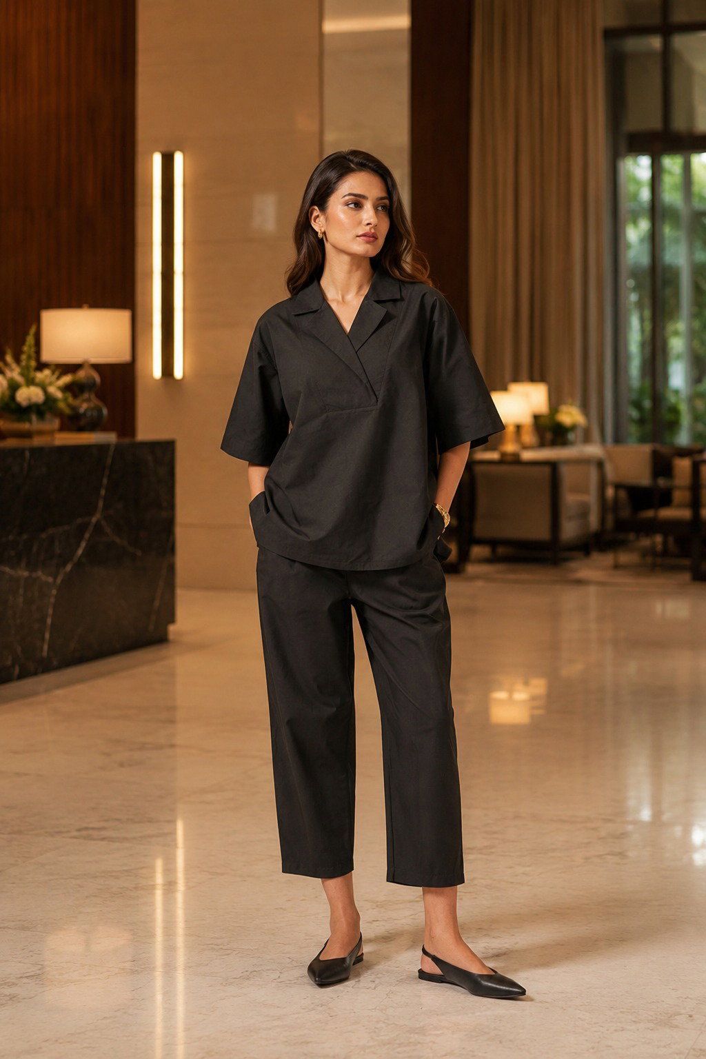 Devi Vol 17 Cotton Travelling Wear Co Ord Set