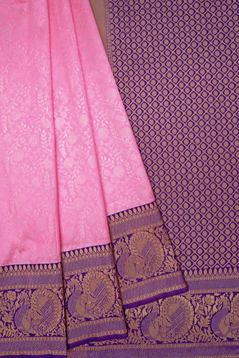 Soft Silk 3057 Lichi Silk Jacquard Worked Saree Collection