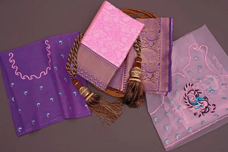 Soft Silk 3057 Lichi Silk Jacquard Worked Saree Collection