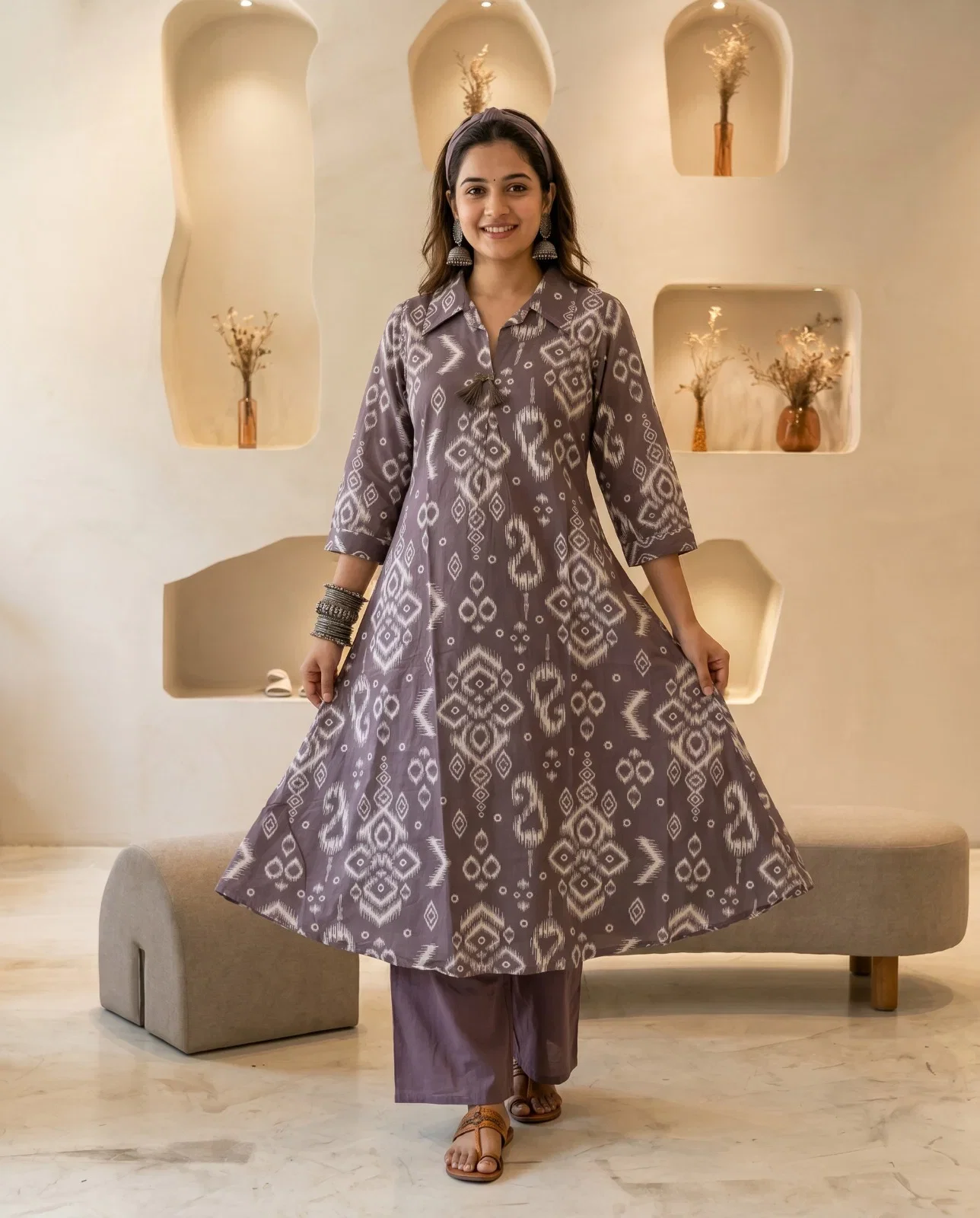 Naisha K 993 Cotton Printed Kurti With Bottom Collection
