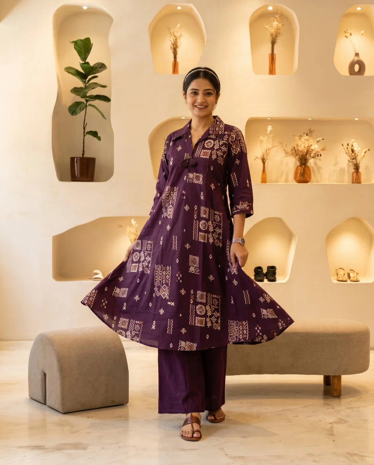 Naisha K 993 Cotton Printed Kurti With Bottom Collection