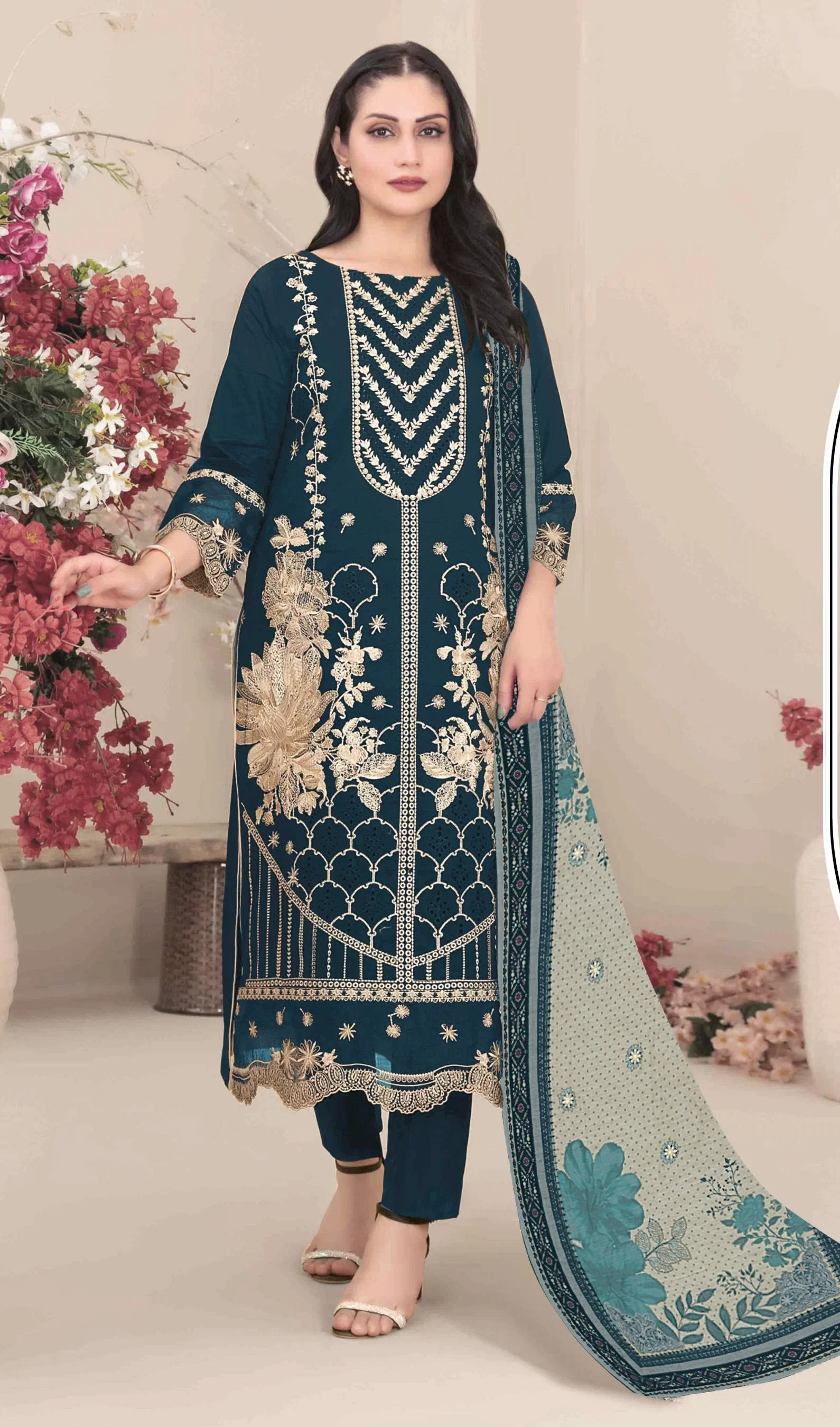 Mah E Rooh 4224 A To E Faux Georgette With Embroidered Salwar Kameez