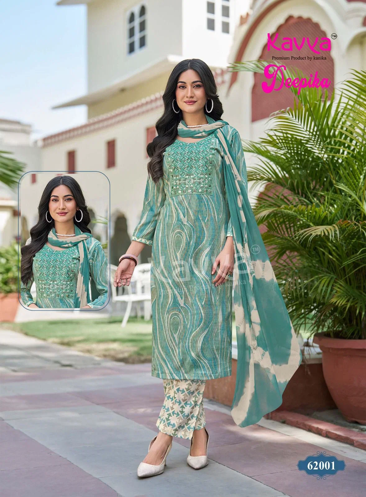 Kavya Deepika Vol 62 Capsule Embroidered Kurti With Bottom Dupatta