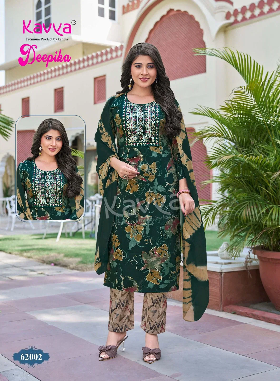 Kavya Deepika Vol 62 Capsule Embroidered Kurti With Bottom Dupatta