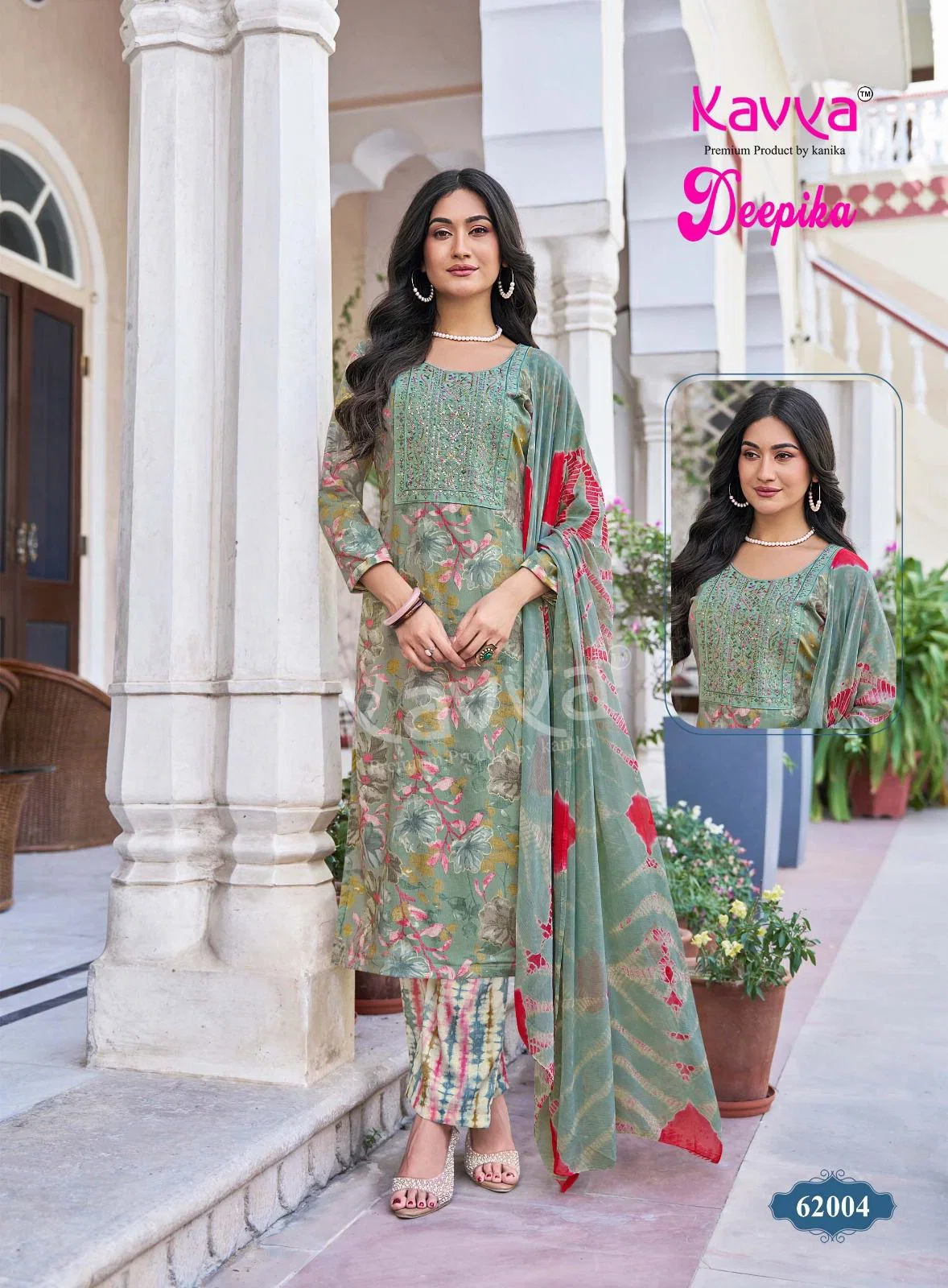 Kavya Deepika Vol 62 Capsule Embroidered Kurti With Bottom Dupatta