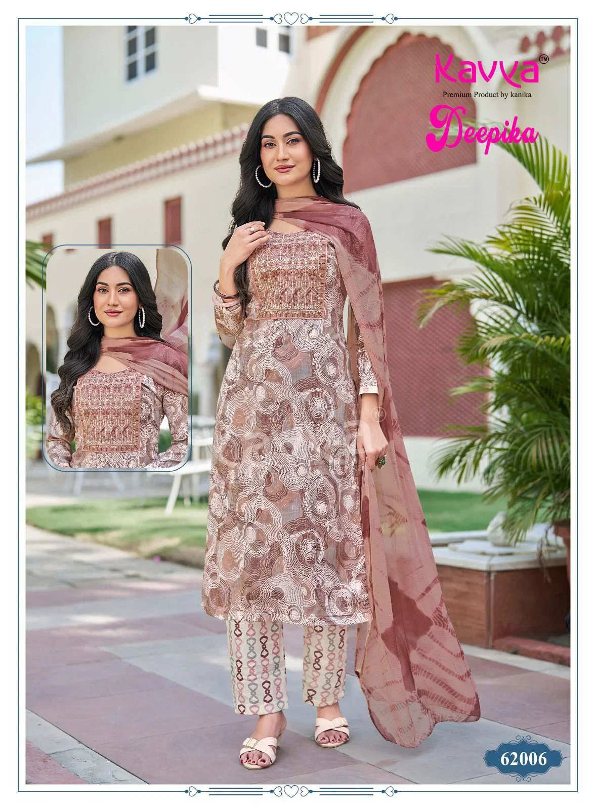 Kavya Deepika Vol 62 Capsule Embroidered Kurti With Bottom Dupatta