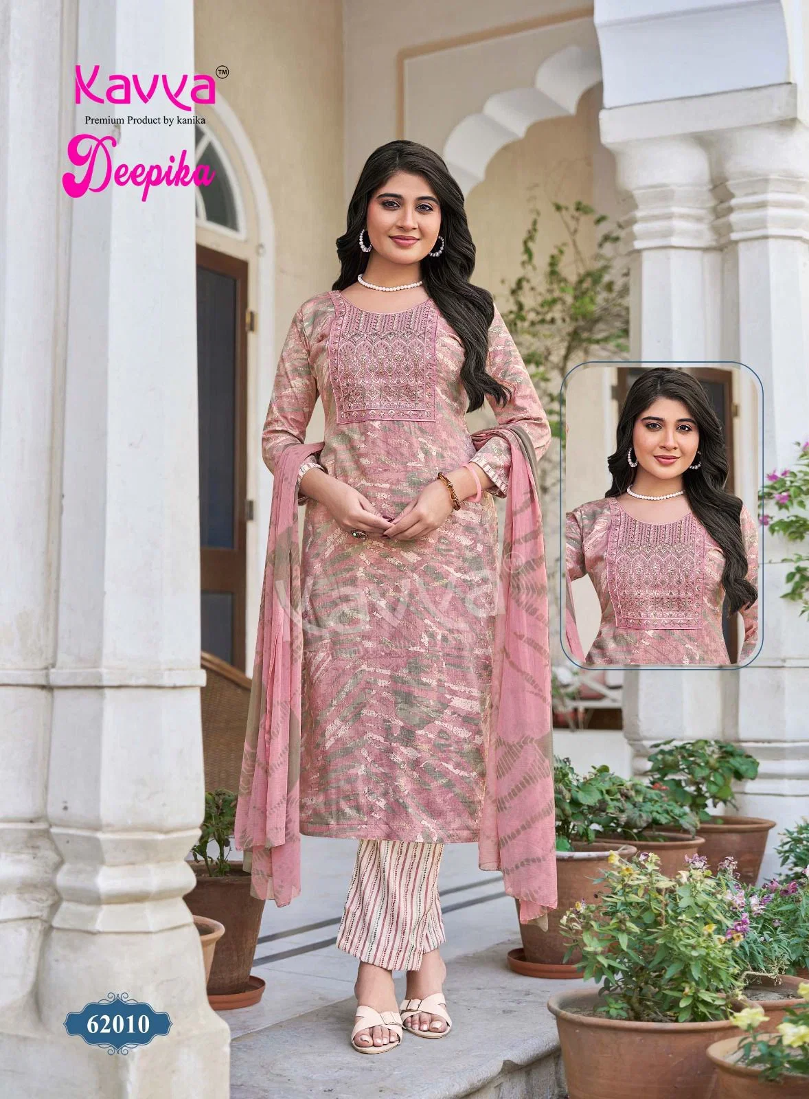Kavya Deepika Vol 62 Capsule Embroidered Kurti With Bottom Dupatta